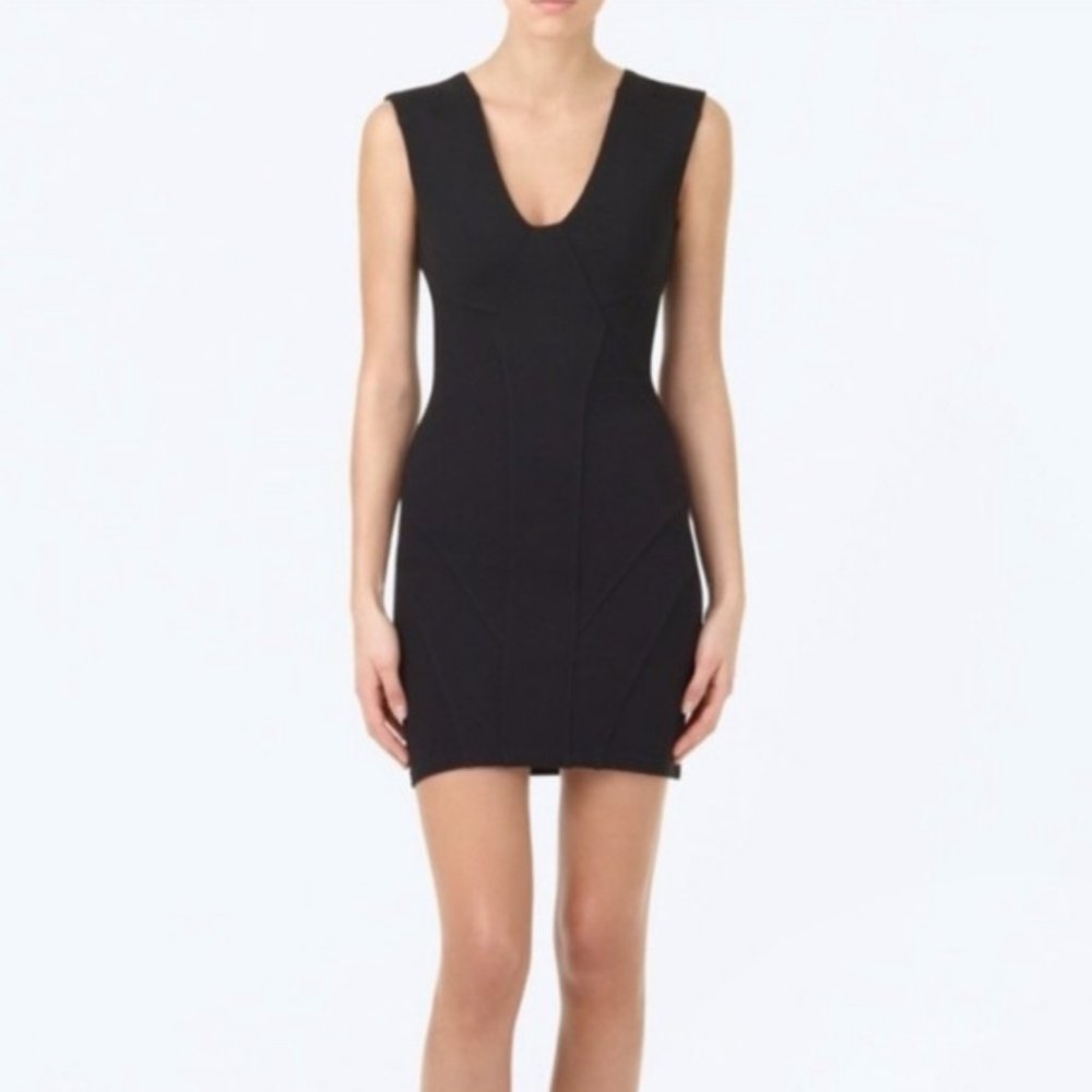Talula/Aritzia LBD with Vegan Leather Insets